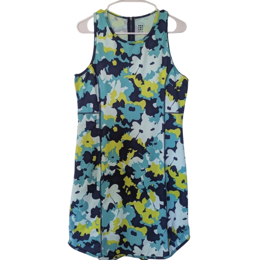 Title Nine Buttah Pieced Active Dress Aqua Sea Medium M